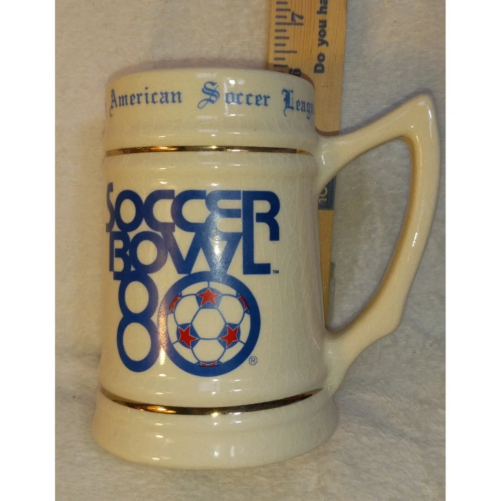 Vintage 1980 Soccer Bowl '80 Commemorative Stein Mug – #259/1980 - VG!  Cosmos